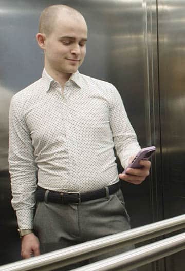 Erik Harlefelt kunne forbinde KONEs elevatorer med sin egen app