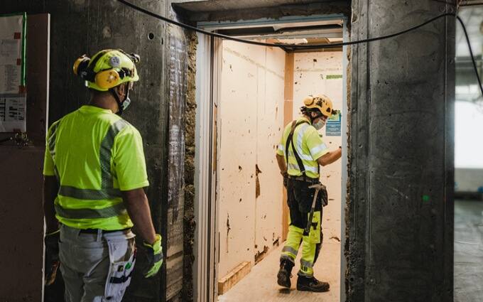 KONEs elevatorer til anvendelse under byggeriet