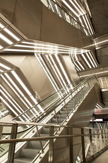 Kunstetagerne Hobro rulletrappe cityringen